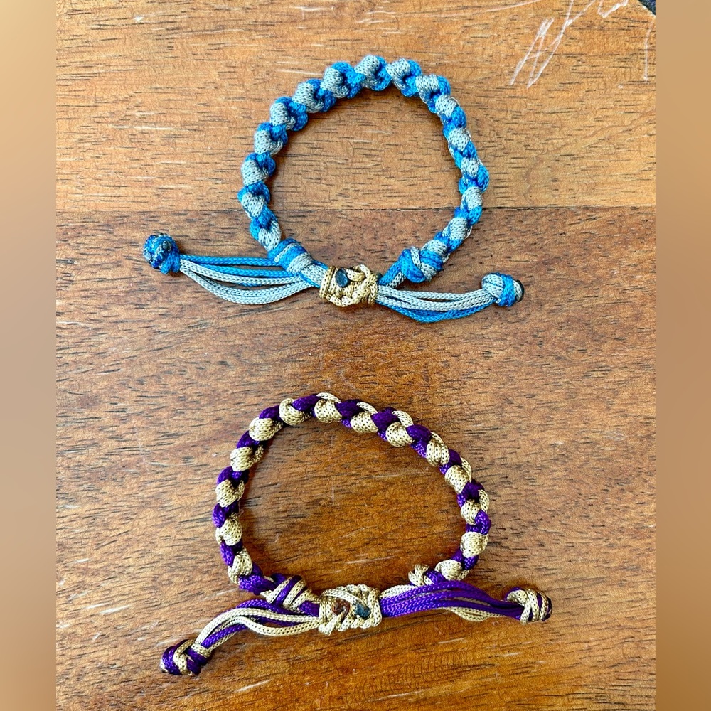 Good Luck Rope Bracelets, sold as a set of 2